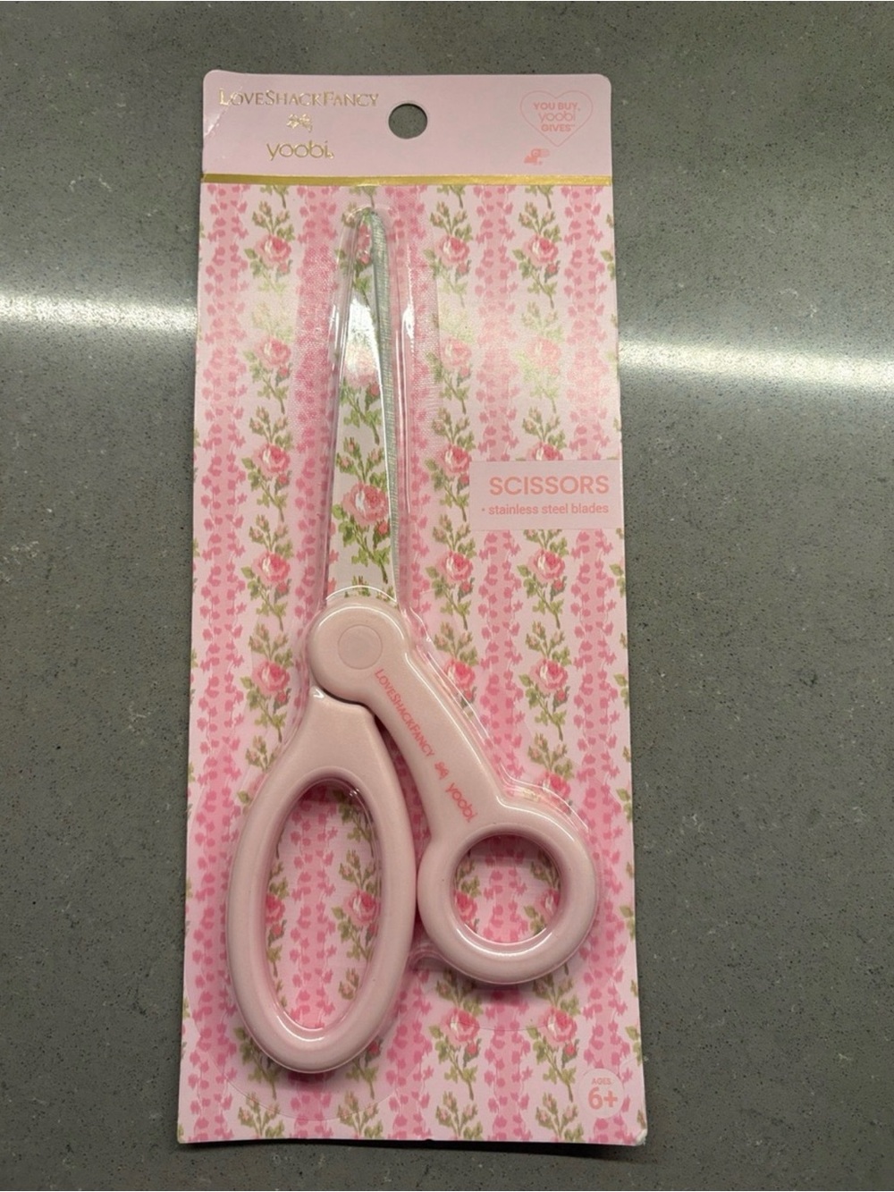 LISTING ENDS 7/12: LoveShackFancy x Target - Yoobi Adult Scissors Strawberry - Picture 4 of 6